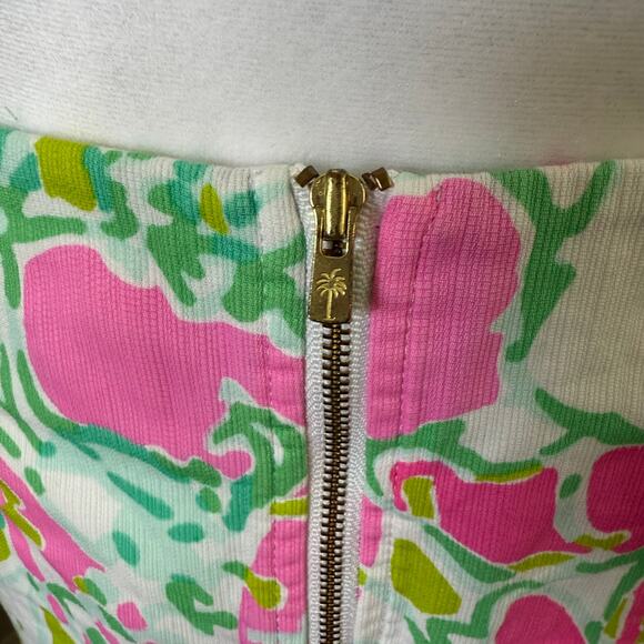 Lilly Pulitzer Don't Give A Cluck Jasmine Skort Size 0 Flamingo Pink - Picture 5 of 6